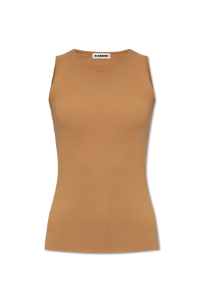 Beżowy Jedwabny top bez rękawów Saint Laurent - Vitkac Polska